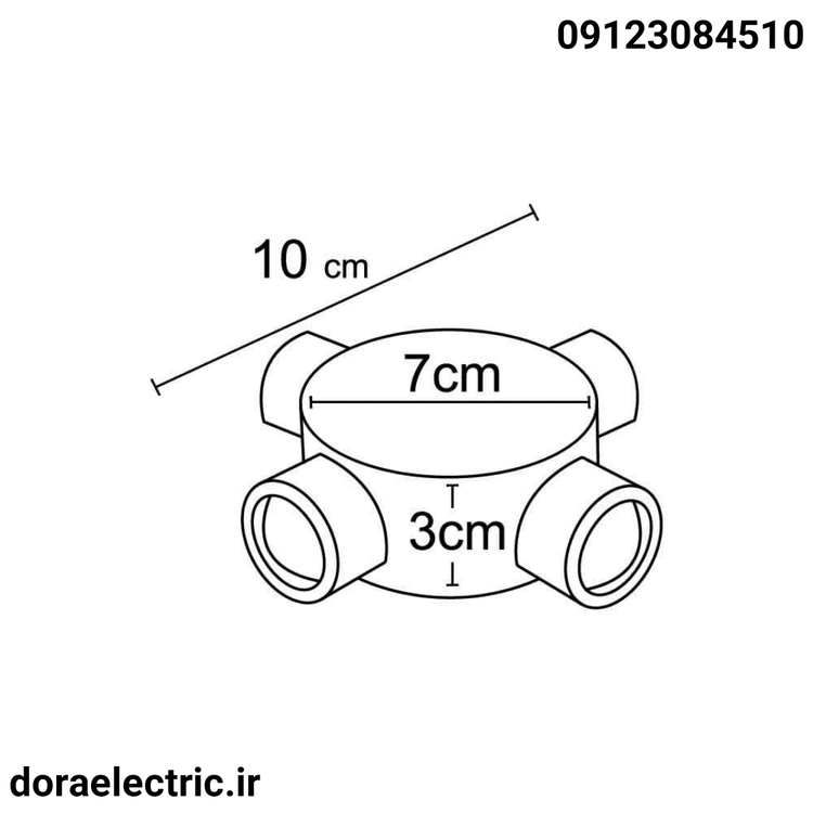 ابعاد دکوراتیو ۴ طرفه گرد